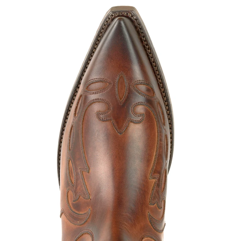Cowboy Country Western Stiefeletten für Herren und Damen 1931 aus braunem Leder