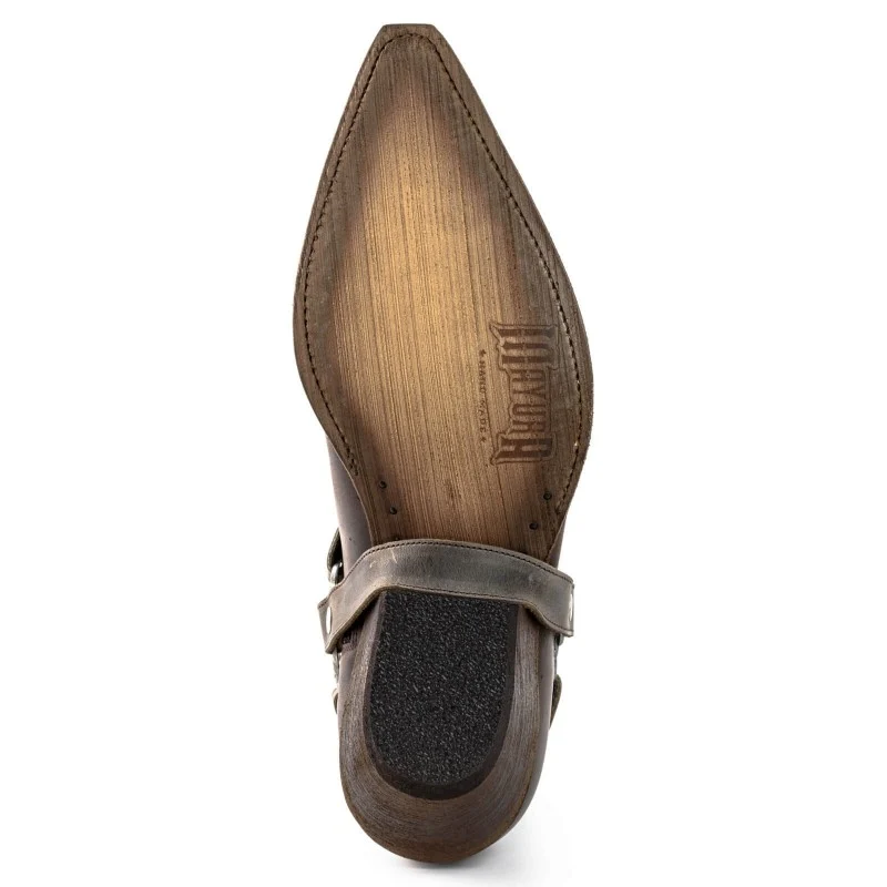 Handgefertigte Herren-Cowboystiefel oder Stiefeletten aus grauem Leder 14 Texanas