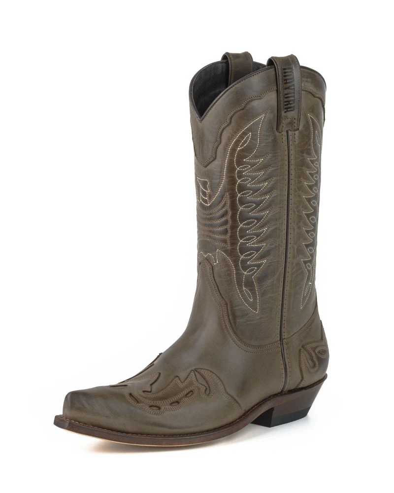 Cowboy Country- und Westernstiefel für Damen und Herren 17 Braunes Leder