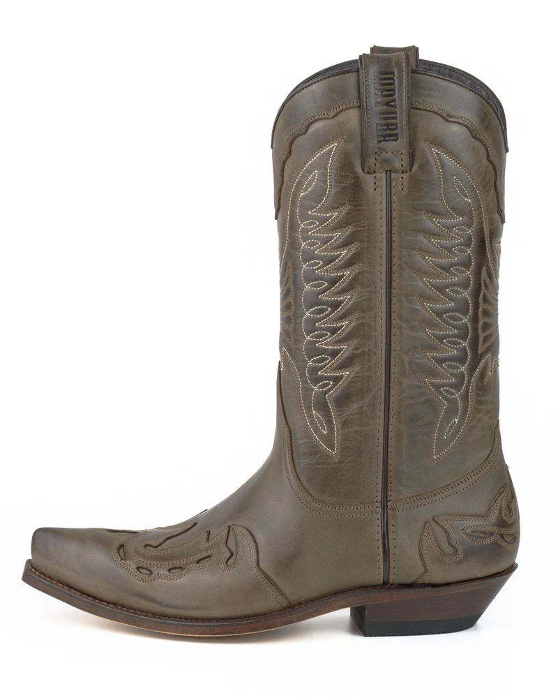 Cowboy Country- und Westernstiefel für Damen und Herren 17 Braunes Leder