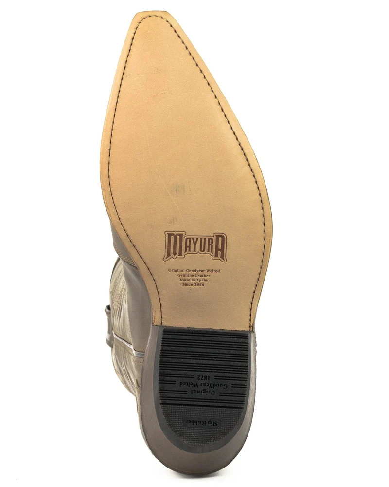 Cowboy Country- und Westernstiefel für Damen und Herren 17 Braunes Leder