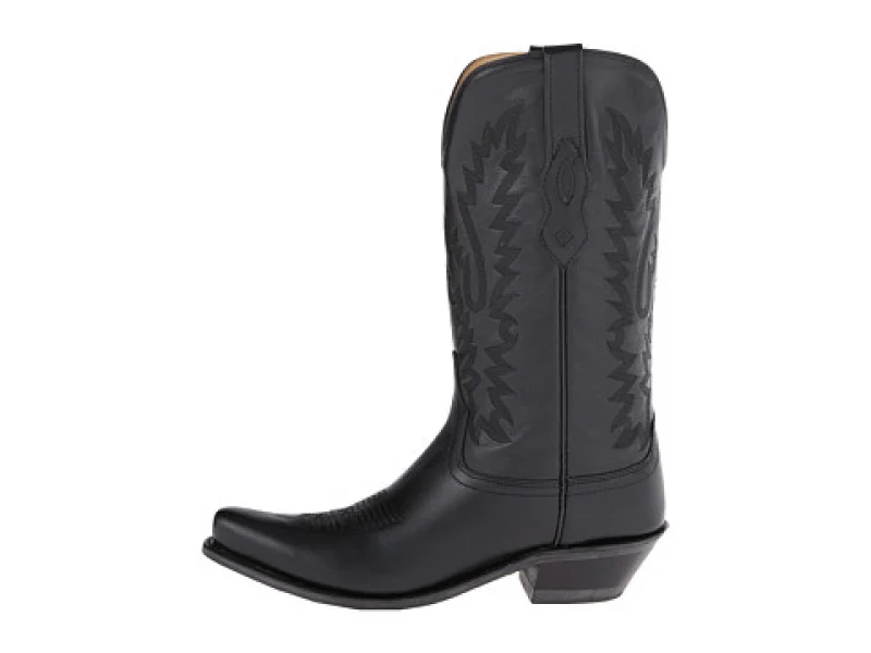 Westernstiefel CowboyStiefel für Damen handgefertigt, aus schwarzem Leder, LF1510E