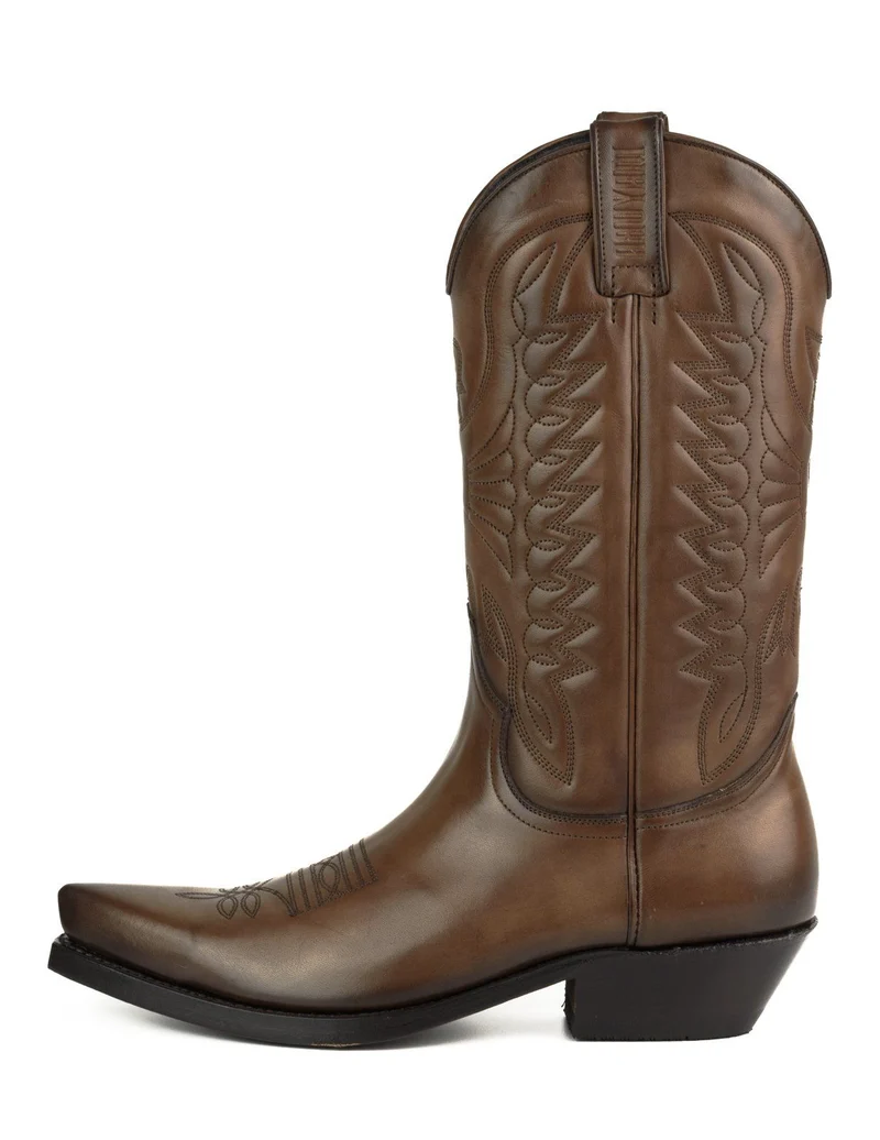 Cowboy Country- und Westernstiefel für Damen und Herren 1920 Braunes Leder