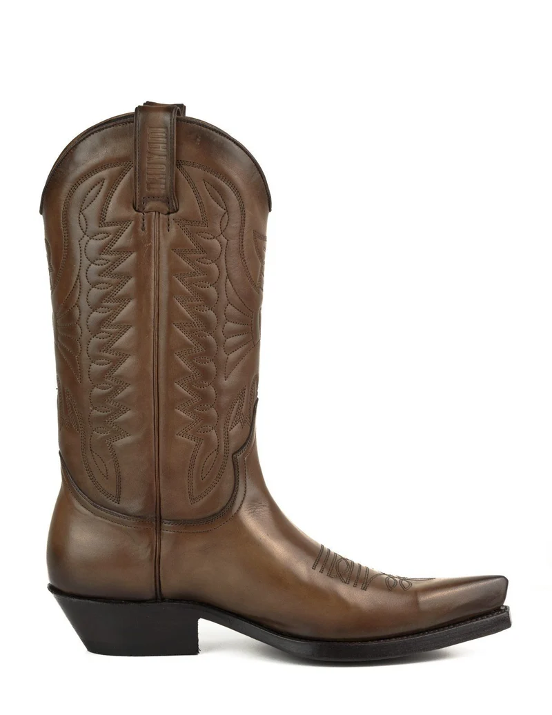Cowboy Country- und Westernstiefel für Damen und Herren 1920 Braunes Leder