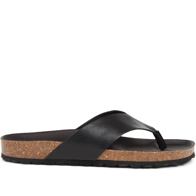 Wood Lane Leather Toe Posts - WOODLANE / 323 927 - Black