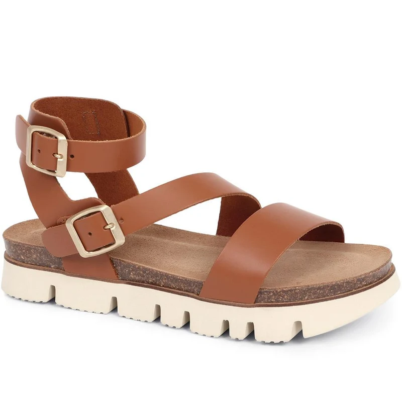 Taneka Chunky Strappy Sandals - TANEKA / 323 848 - Tan