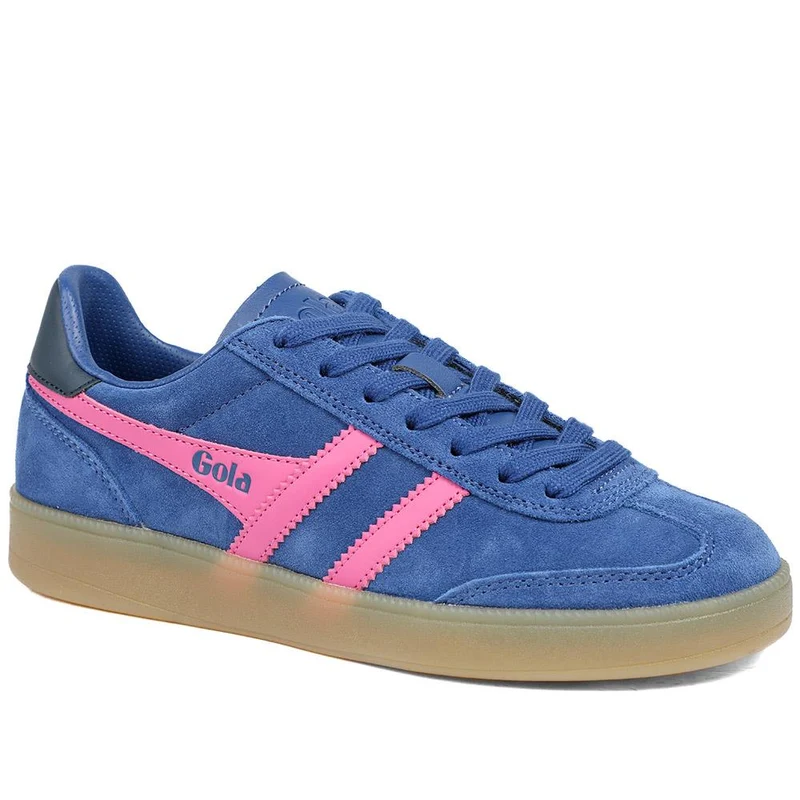 Gola Viper Leather Lace Up Trainers - JAC42501 / 327 785 - Navy