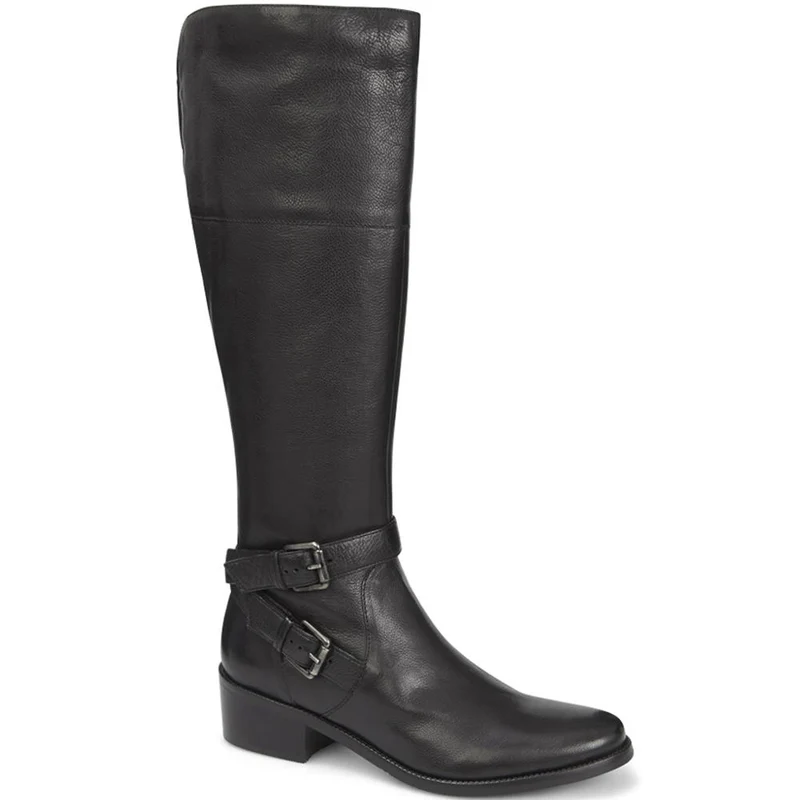 Leather Knee Boots - CARM28507 / 313 432 - Black