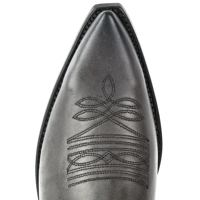 Country- und Western-Cowboystiefel 1920 aus grauem Leder für Herren und Damen