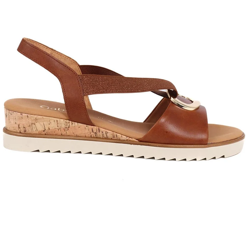Reese Chunky Leather Sandals - GAB39509 / 325 075 - Tan