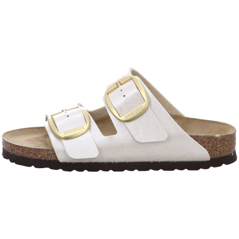 Birkenstock Pantolette Arizona Big Buckle offwhite