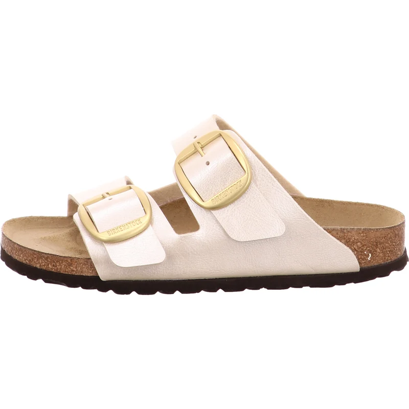 Birkenstock Pantolette Arizona Big Buckle offwhite