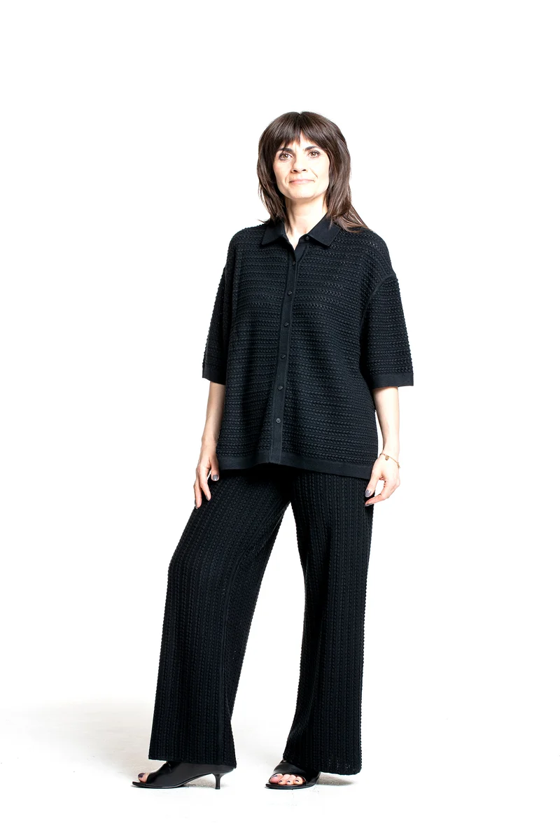 Iris von Arnim Damen Seide-Cashmere Hemd Antibes schwarz