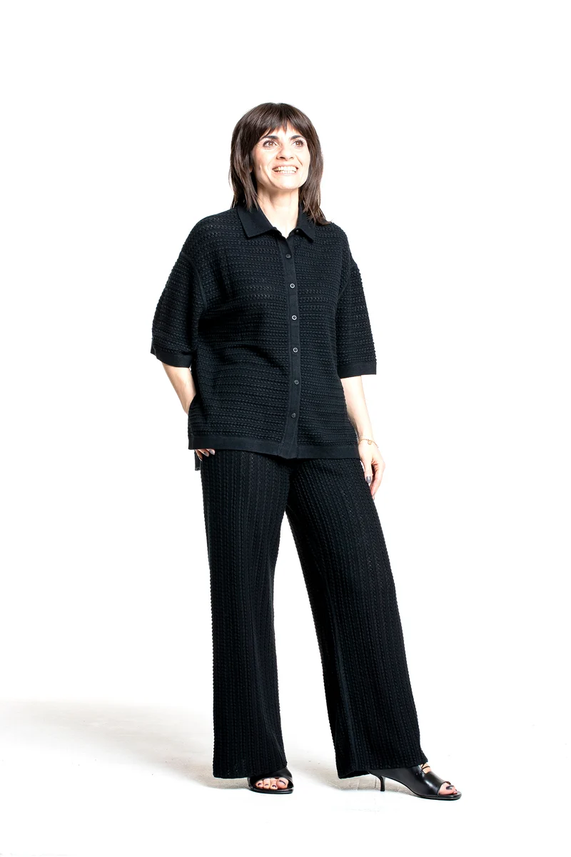 Iris von Arnim Damen Seide-Cashmere Hemd Antibes schwarz