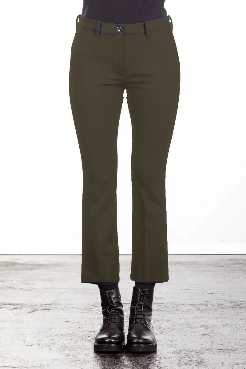 Nine In The Morning Damen 7/8 Hose Rome olive