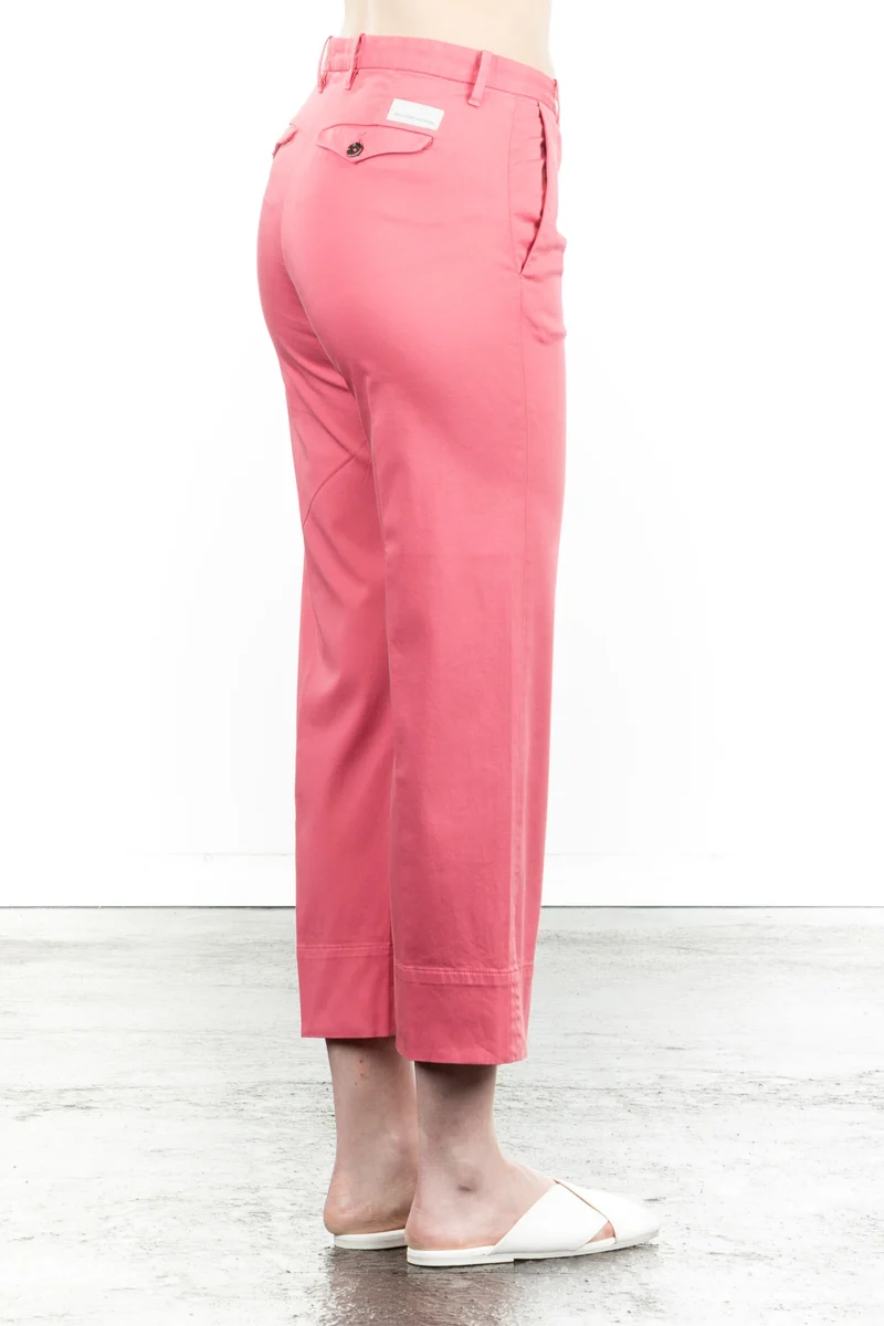 Nine In The Morning Damen Cropped Hose fuchsia