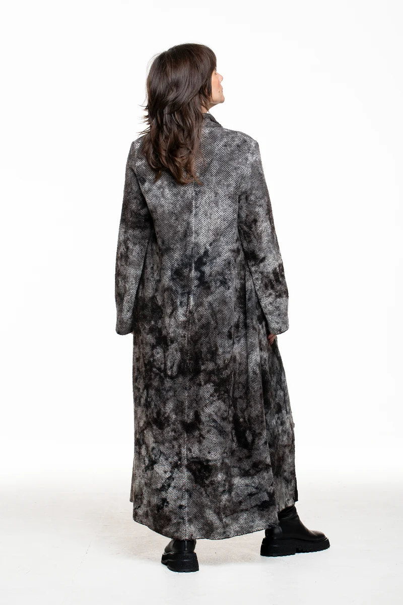 Avant Toi Damen Camouflage Mantel anthrazit