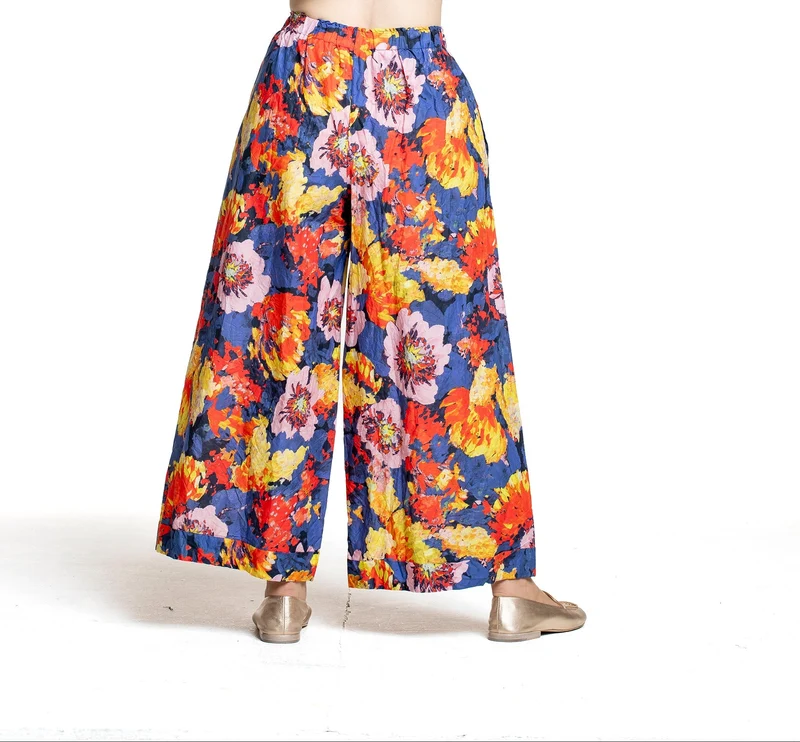 Daniela Gregis Damen Hose Blumenprint multicolor