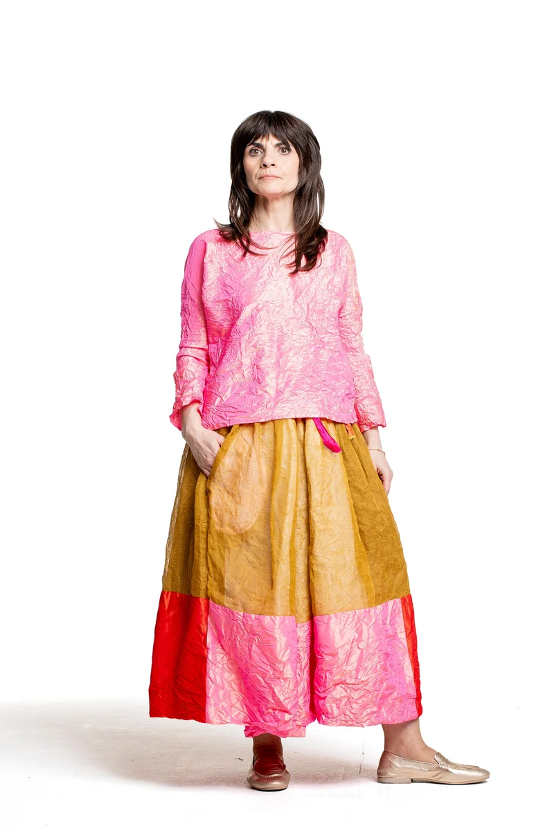 Daniela Gregis Damen Shirt Seide rose´
