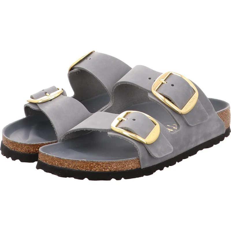 Birkenstock Pantolette Arizona Big Buckle grau