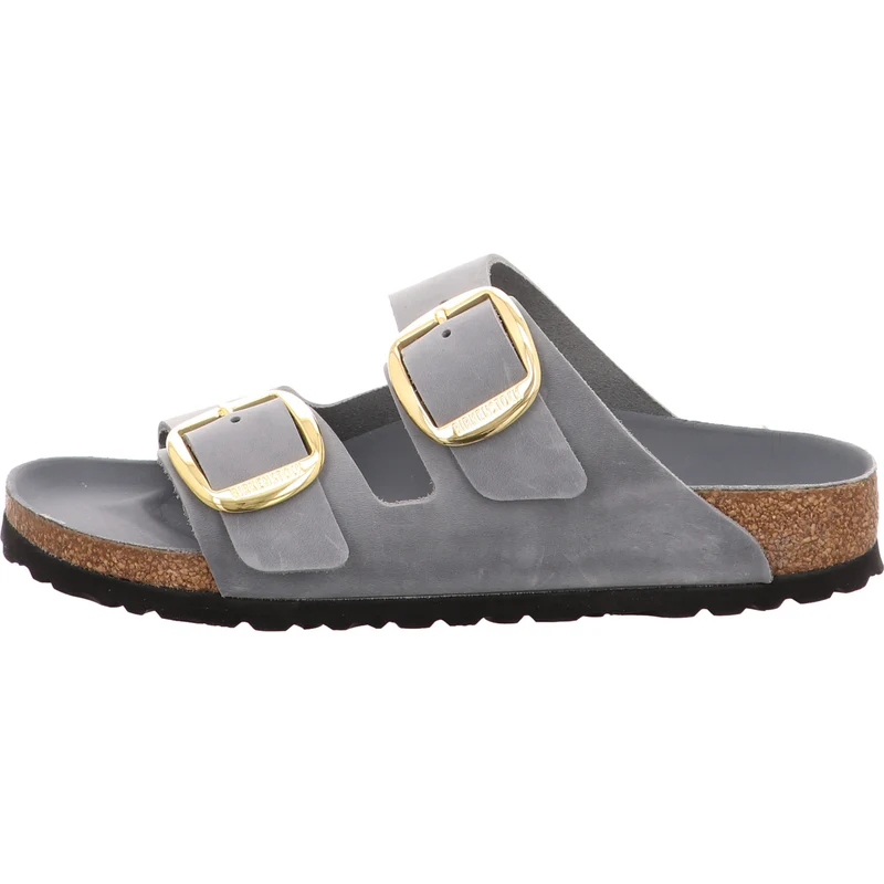Birkenstock Pantolette Arizona Big Buckle grau