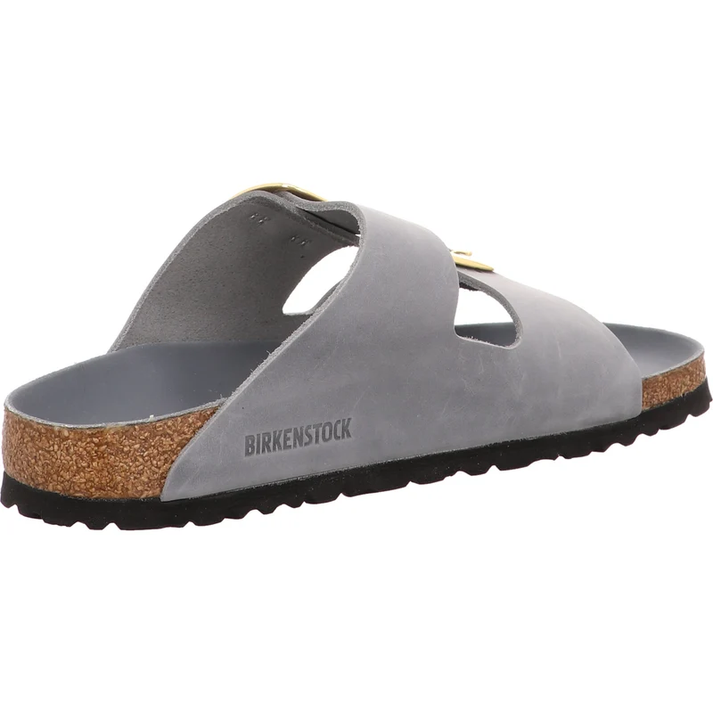 Birkenstock Pantolette Arizona Big Buckle grau
