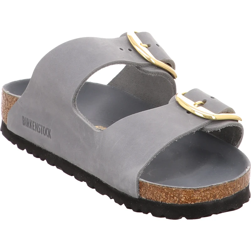 Birkenstock Pantolette Arizona Big Buckle grau
