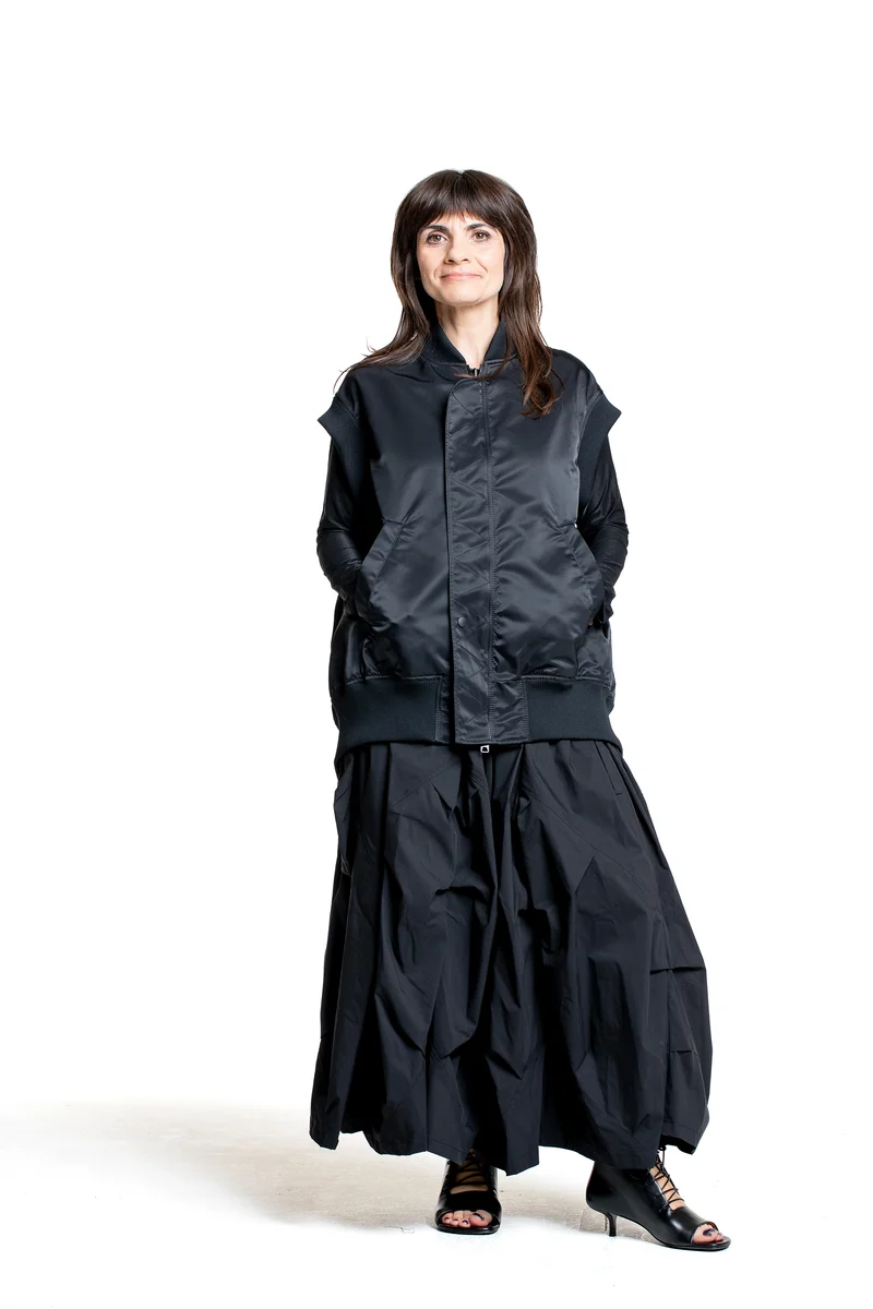 Yohji Yamamoto Damen Bomberweste schwarz