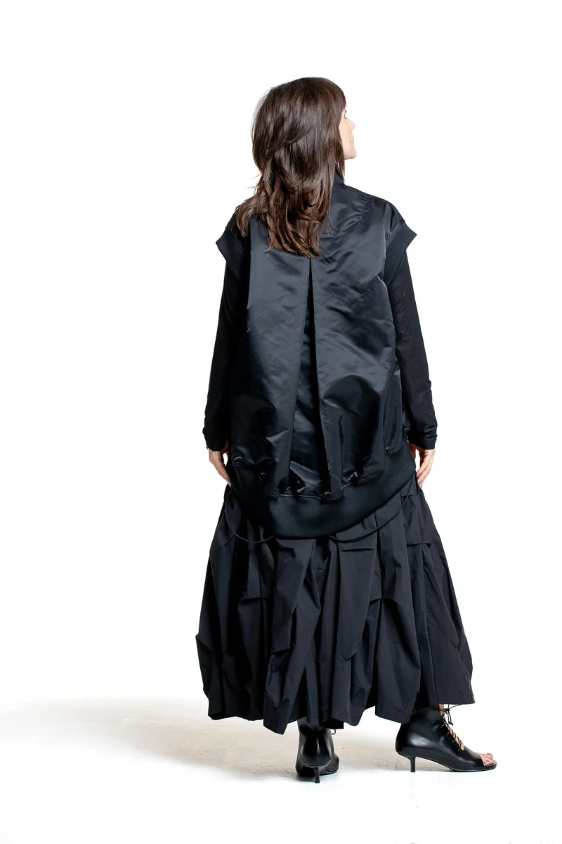 Yohji Yamamoto Damen Bomberweste schwarz