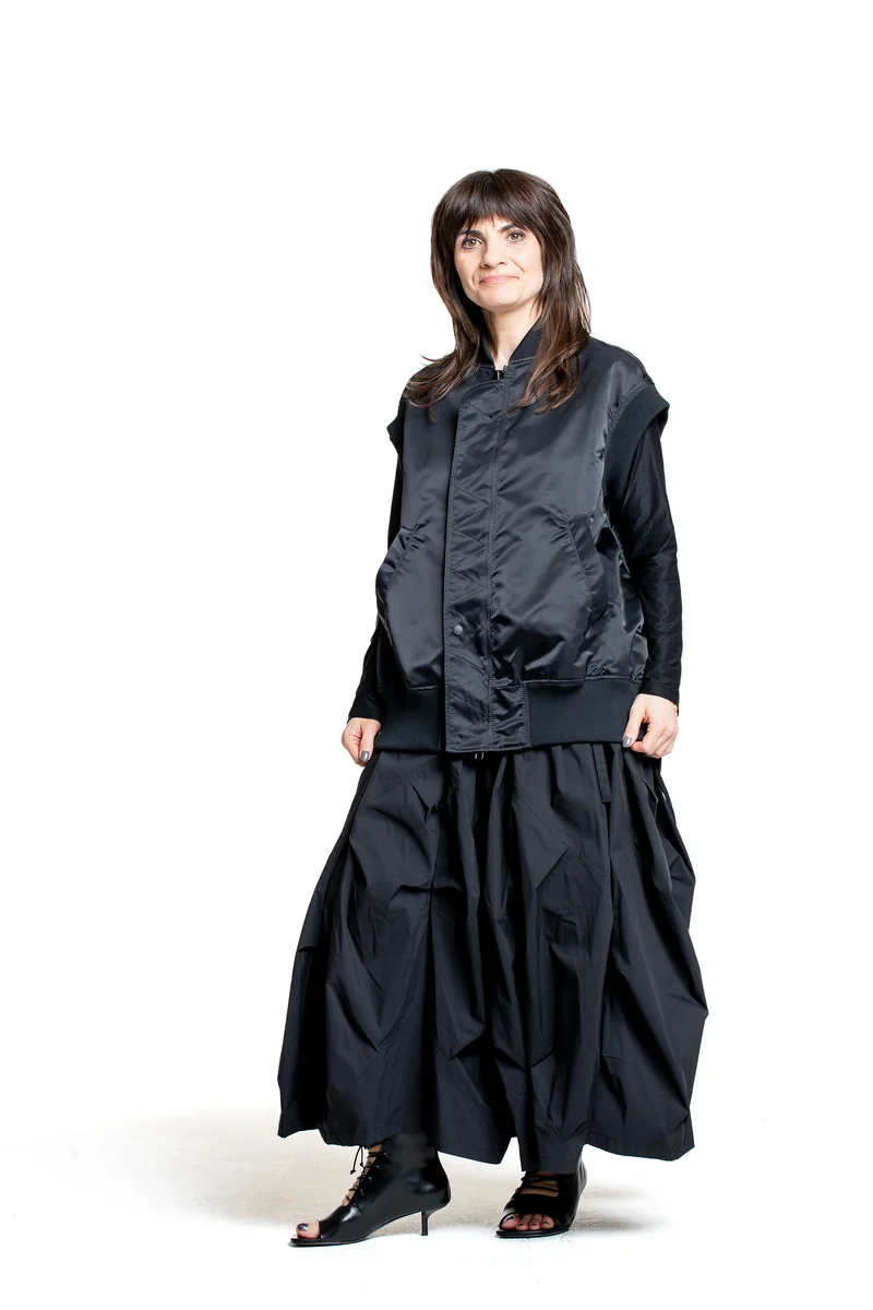 Yohji Yamamoto Damen Bomberweste schwarz