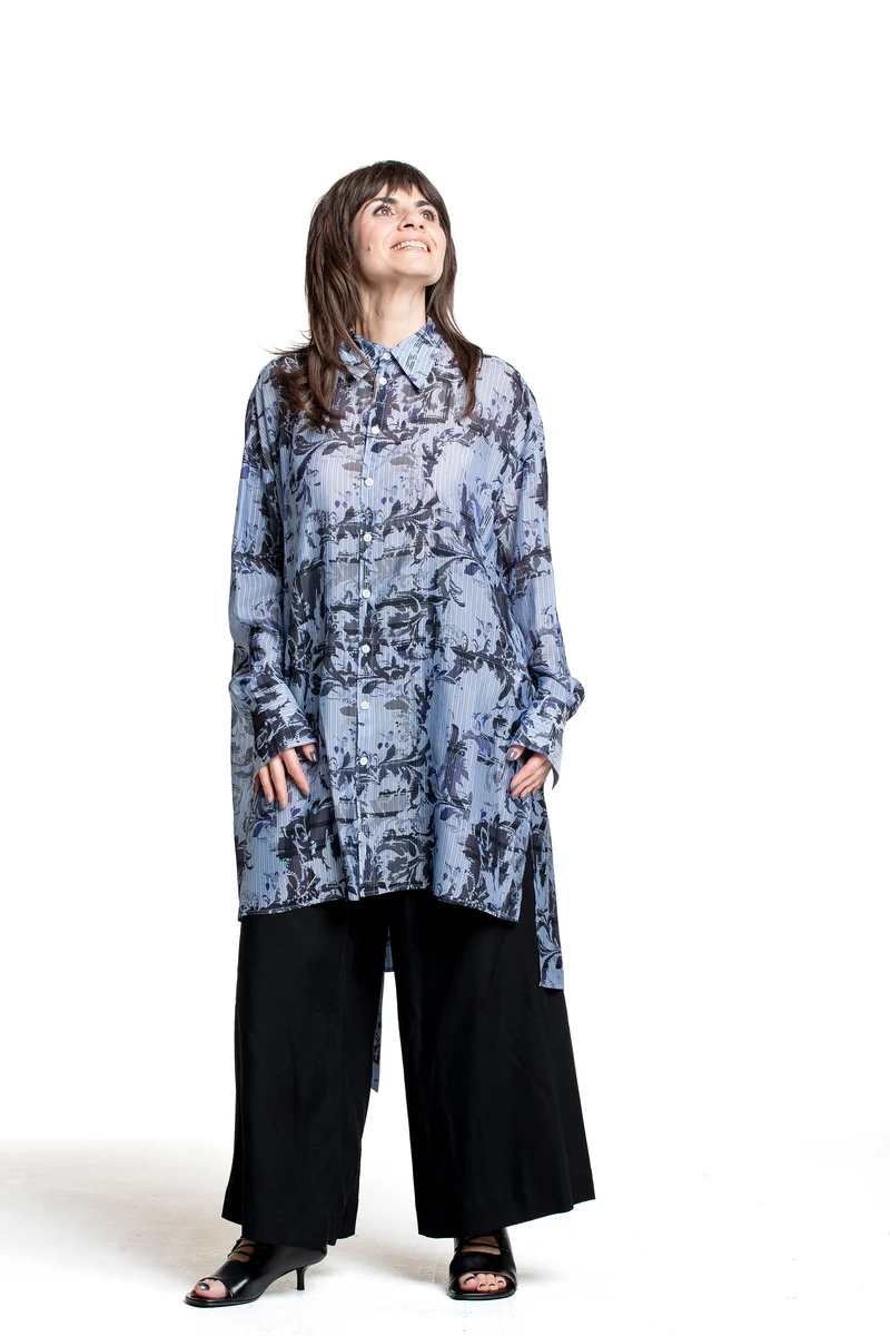 Yohji Yamamoto Damen weite Hose mit Bindebändern schwarz