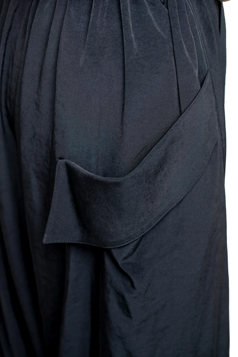Yohji Yamamoto Damen Sarouelhose schwarz