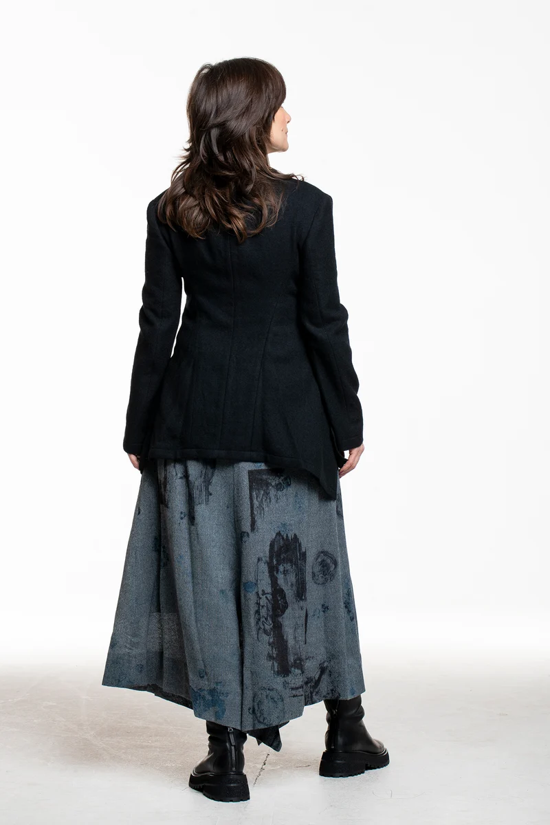 Yohji Yamamoto Damen Jacke schwarz