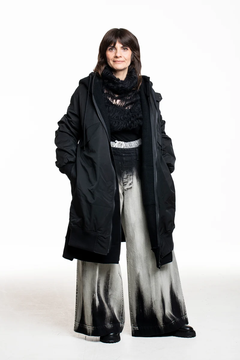 Yohji Yamamoto Damen Avantgarde Parka schwarz