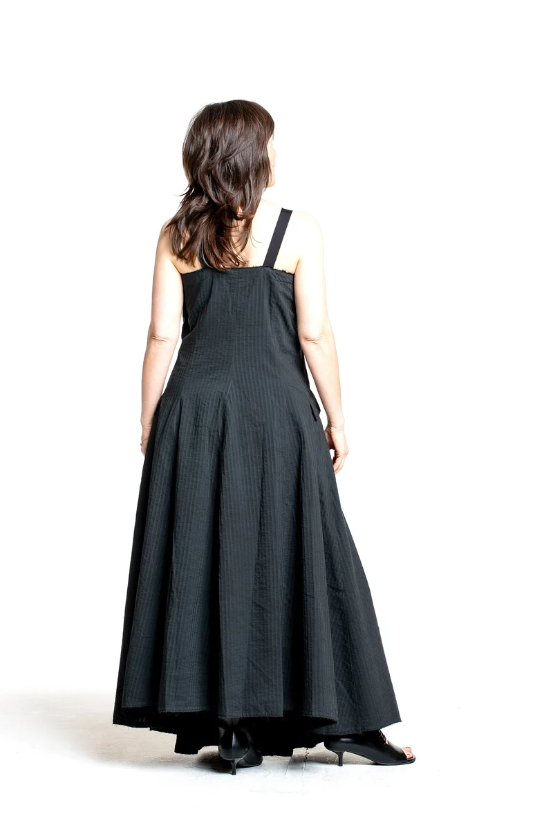 Marc Le Bihan Damen Trägerkleid schwarz
