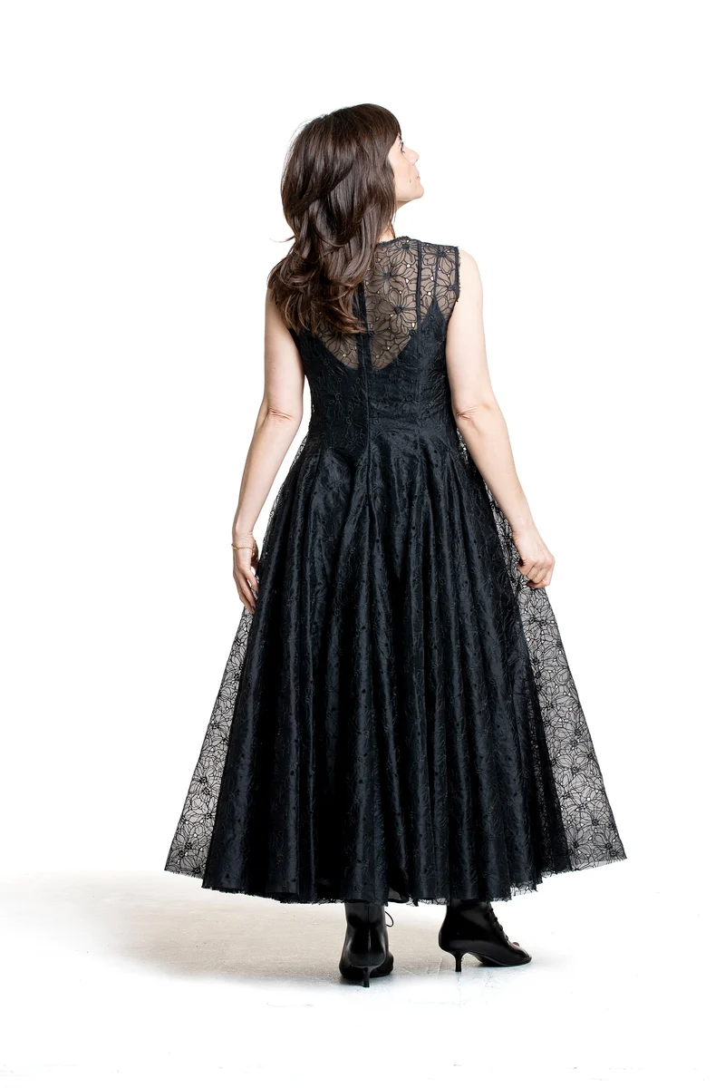 Marc Le Bihan Damen Organza-Kleid schwarz