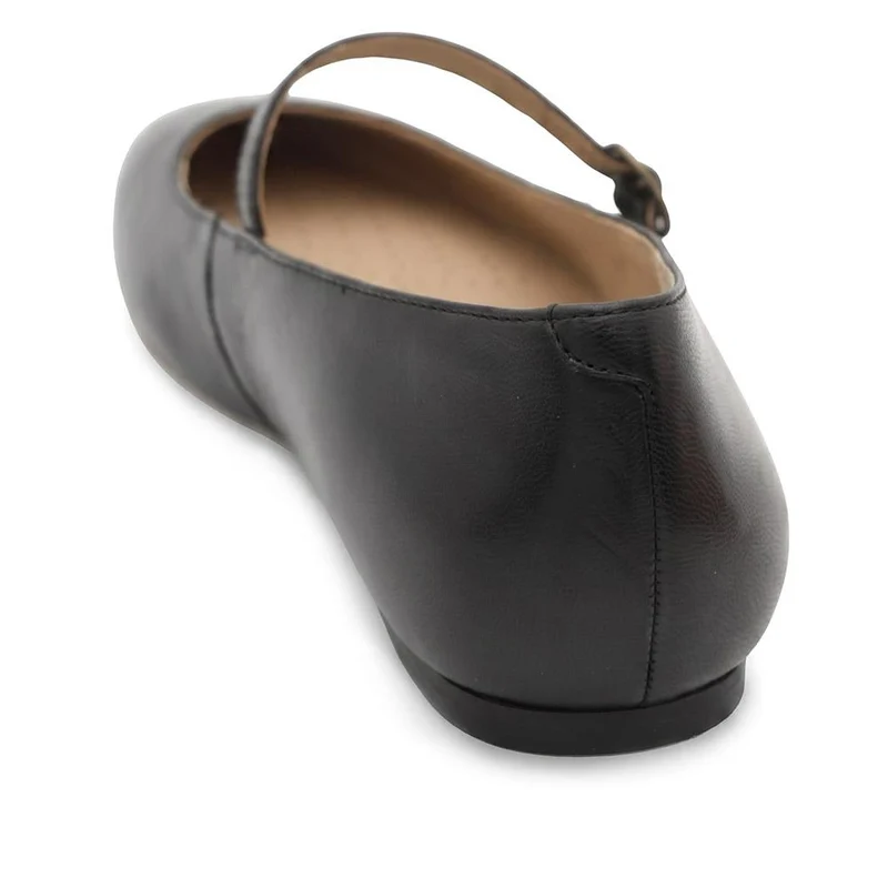 Sonnet Wide Fit Leather Mary Janes - SONNETWIDE / 329 918 - Black