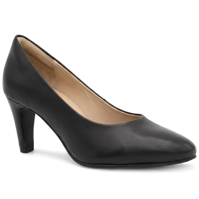 Zayna Leather Stiletto Heel Court Shoes - ZAYNA / 329 923