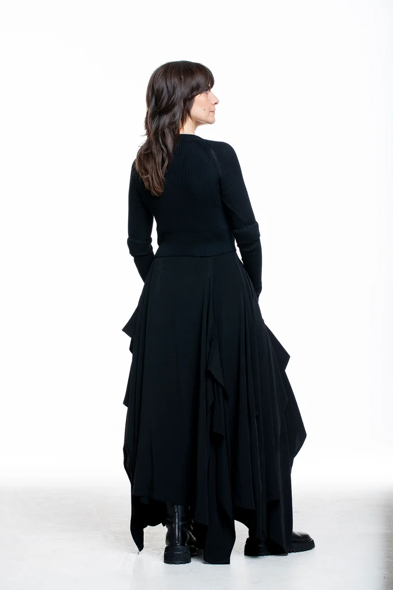 Y's Yohji Yamamoto Damen Doppelärmel-Cardigan schwarz