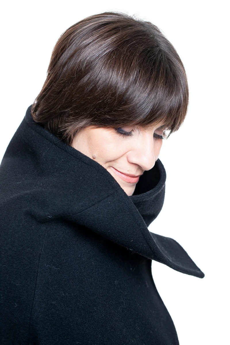 Yohji Yamamoto Damen Jacke Asymmetrischer Kragen schwarz