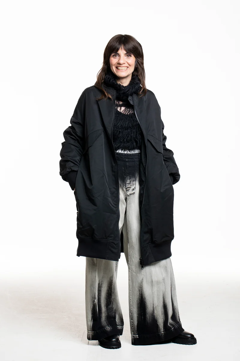 Yohji Yamamoto Damen Avantgarde Parka schwarz
