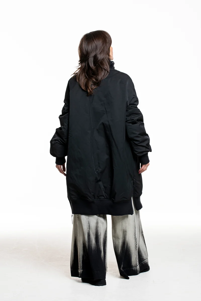 Yohji Yamamoto Damen Avantgarde Parka schwarz