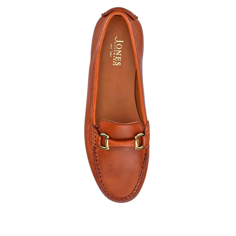 Athikia Leather Slip-On Shoes - ATHIKIA / 327 109 - Tan