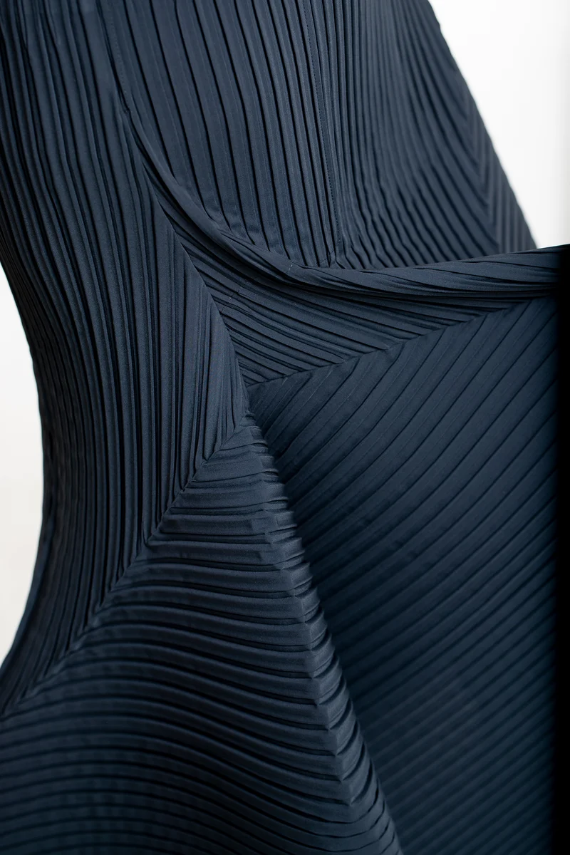 Issey Miyake Damen Plissee Rock FOLD PLEATS schwarz