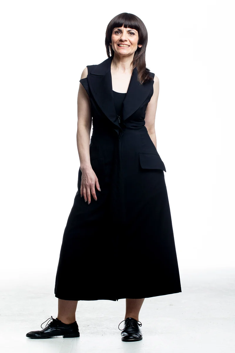 Yohji Yamamoto Damen Maxikleid Schwarz