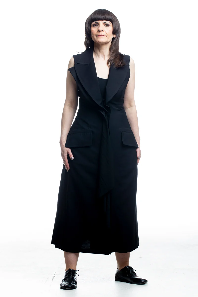 Yohji Yamamoto Damen Maxikleid Schwarz