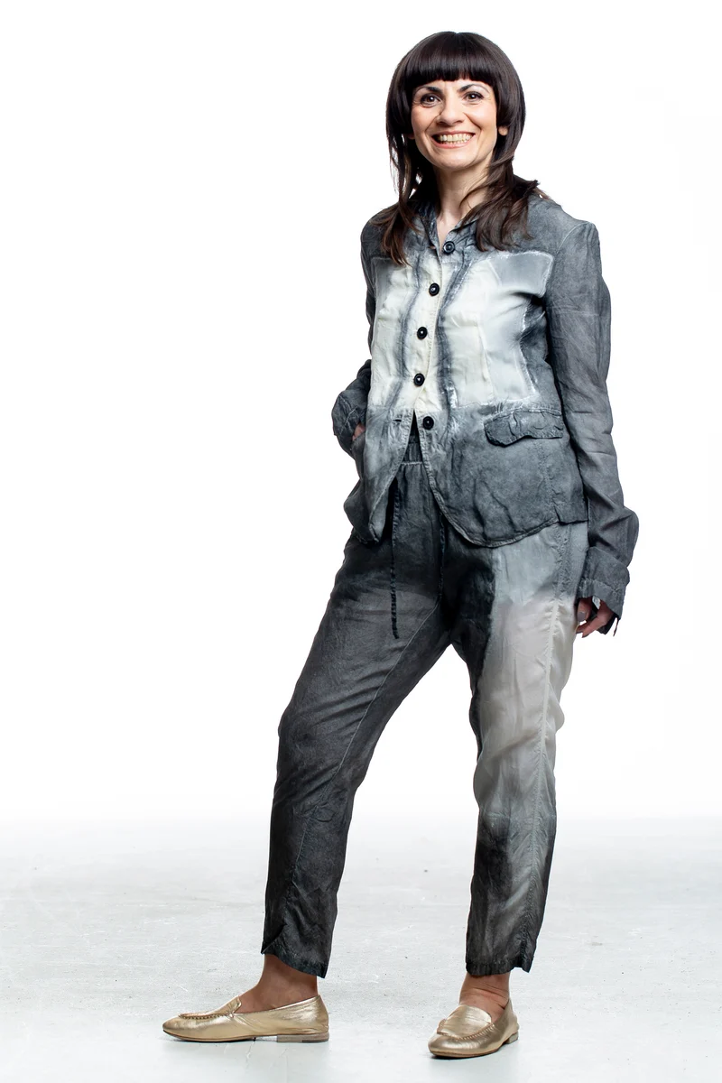 Rundholz Damen Blazer in Asteroid Pigment Grau
