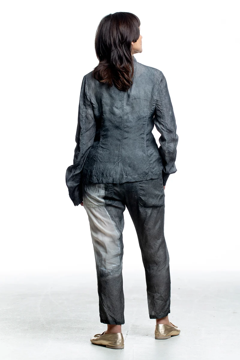 Rundholz Damen Blazer in Asteroid Pigment Grau
