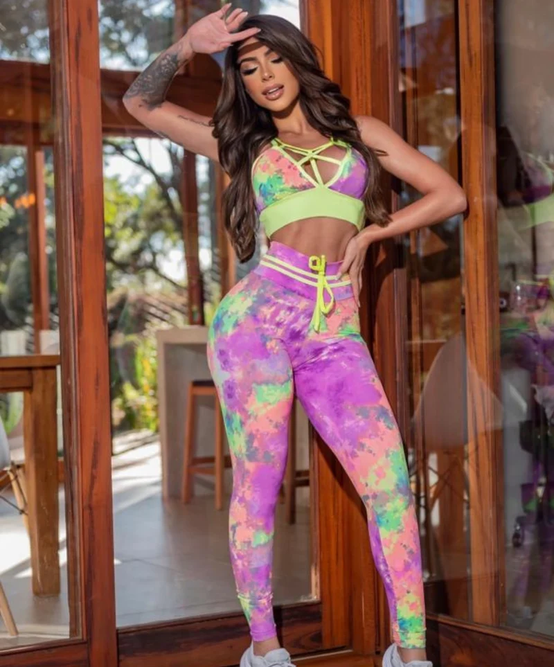 SET LANG TIE DYE - NEON