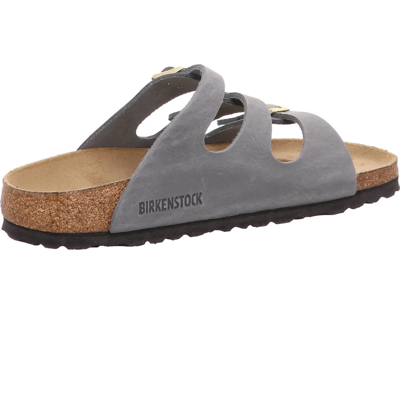 Birkenstock Pantolette Florida grau